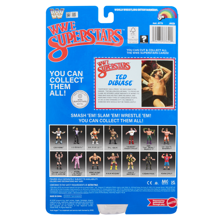 Ted Dibiase Wwe Ljn Superstars Series 4 Black Card Chase Action Figure