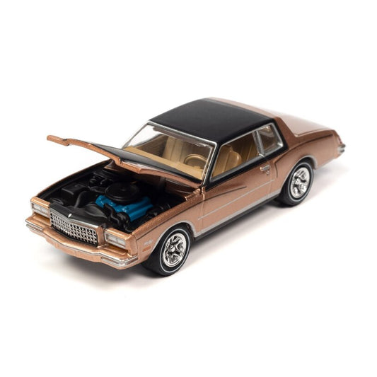 Johnny Lightning 1980 Chevrolet Monte Carlo Light Camel Poly With Gloss Black