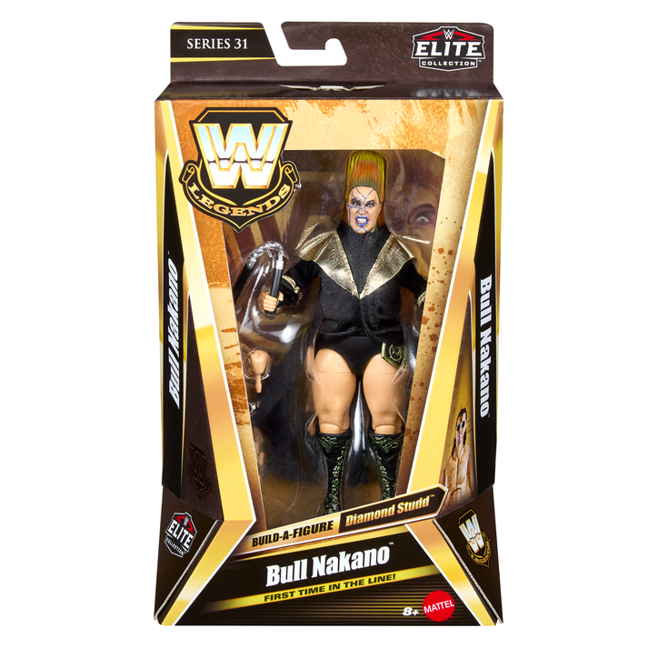 WWE Legends Elite Bull Nakano フィギュア　ブル中野 Bull Nakano - Wwe Elite Legends Series 31 – MashToys