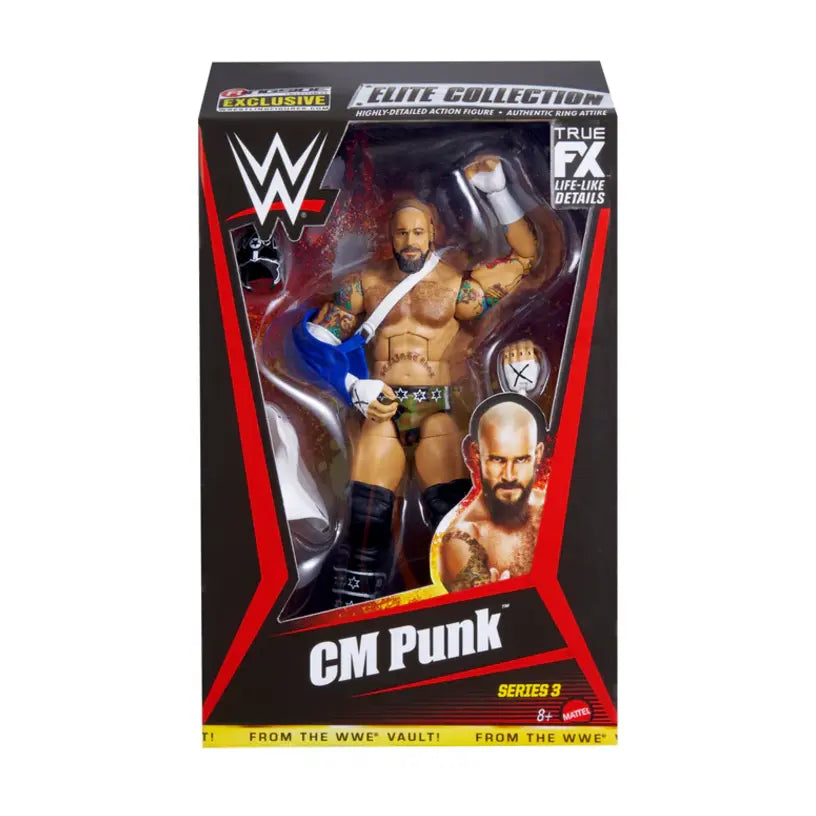 Cm Punk - Wwe Elite Vault Series 3 Figure