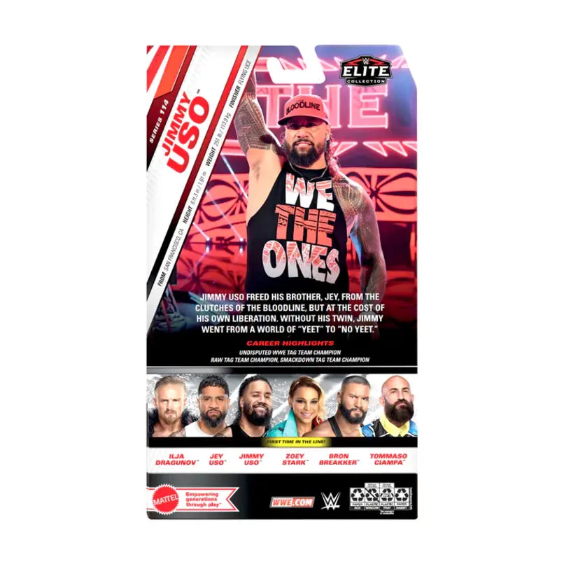 Jimmy Uso Chase - Wwe Elite 114 Figure