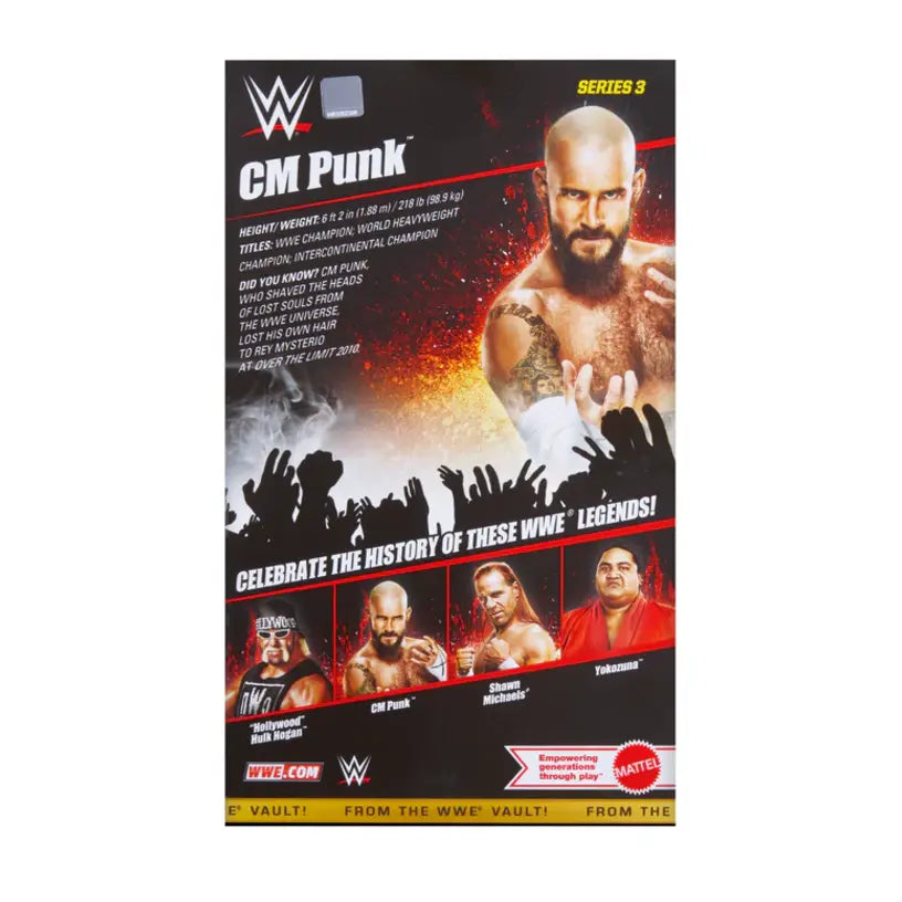 Cm Punk - Wwe Elite Vault Series 3 Figure