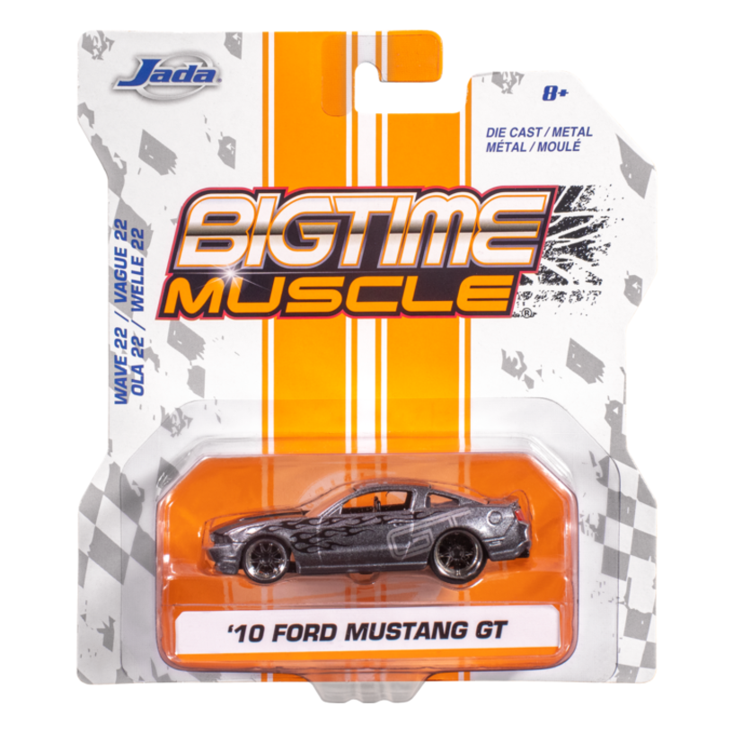 Gunmetal 2010 Ford Mustang Gt Jada Bigtime Muscle Vehicle Wave 22