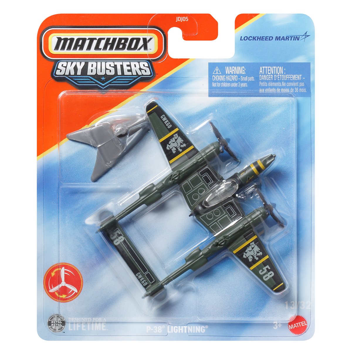 P-38 Lightning Matchbox Sky Busters