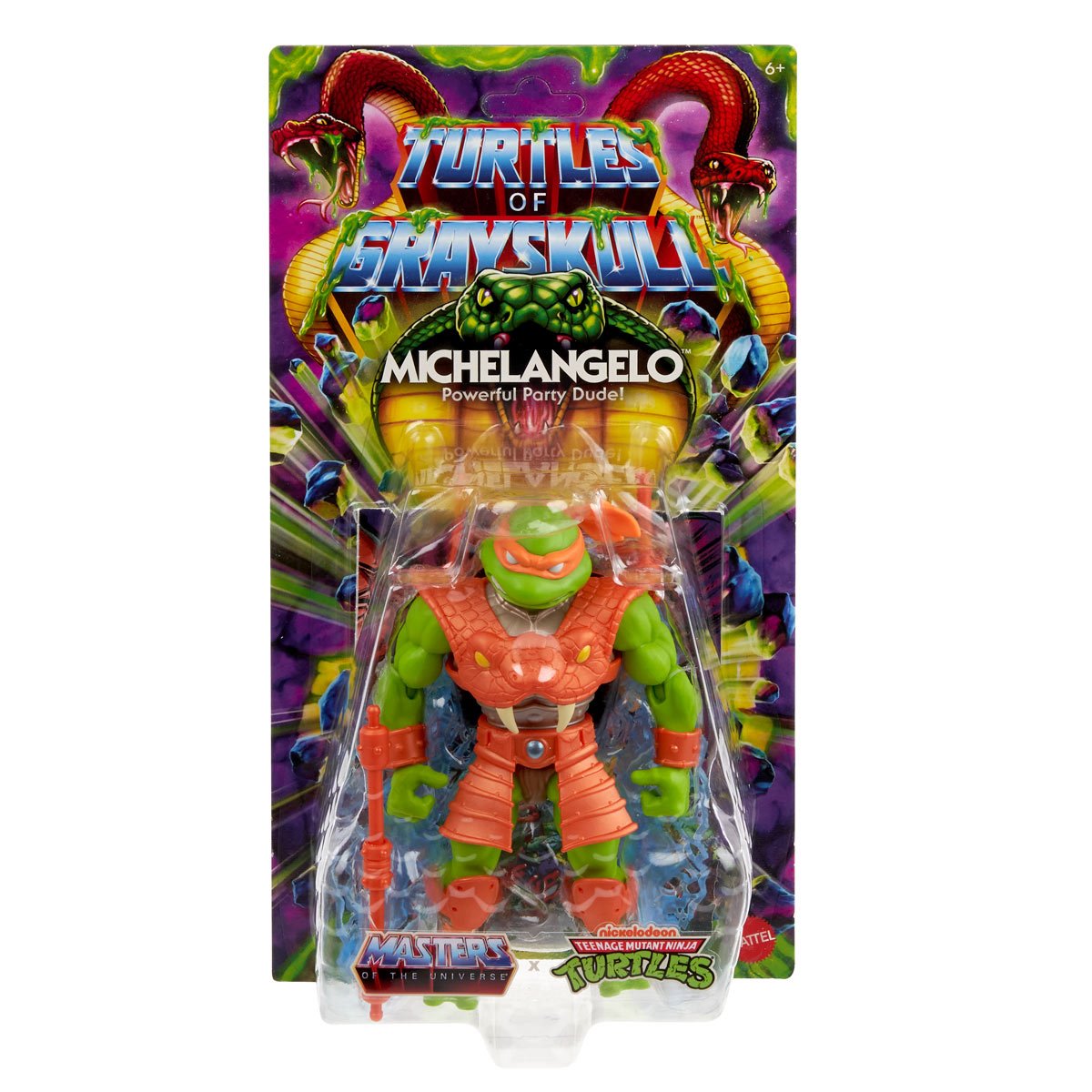 Michaelangelo - Motu X Tmnt Origins Turtles Of Grayskull Wave 6
