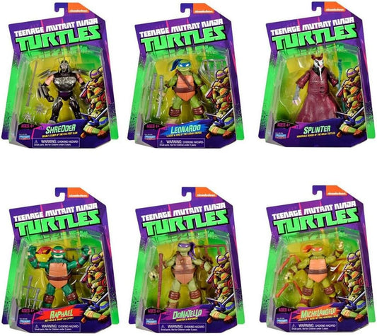 2012 Teenage Mutant Ninja Turtles Action Figure With Case (Pack Of 6)