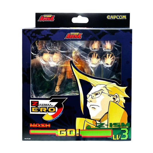 Nash - Storm Arena - user-supplied Street Fighter Zero 3 packaging on white