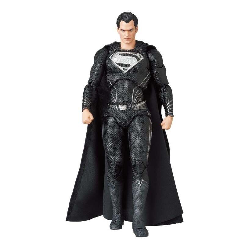 Zack Snyder'S Justice League Mafex No.174 Superman (Black Suit) Action Figure