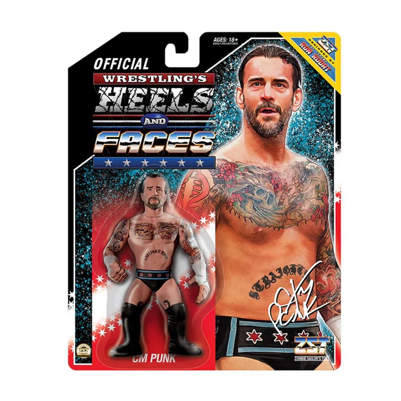 Cm Punk Wrestling Heels & Faces 4.5-Inch Action Figure