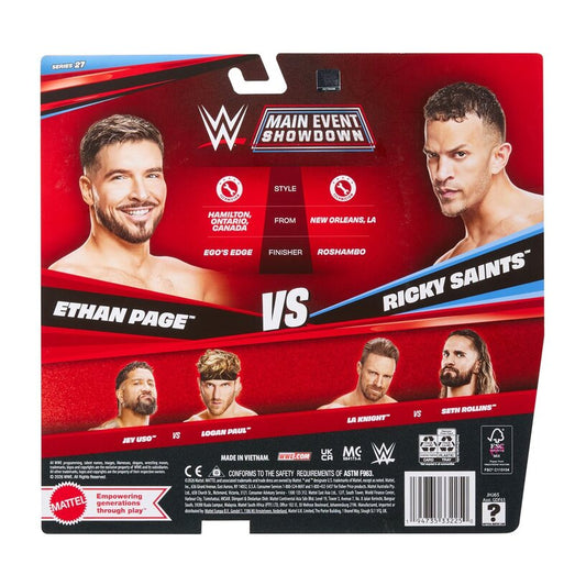 Ethan Page Vs Ricky Saints - Wwe Championship Showdown Series 27 2-Pack