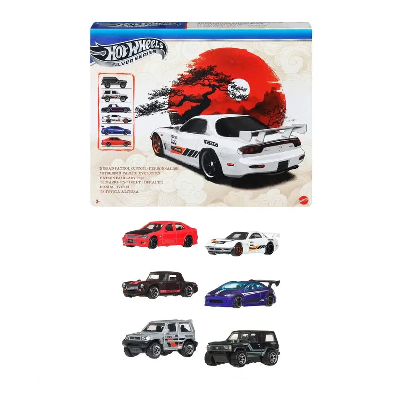 Hot Wheels 2026 Silver Series Japanese 6 Pack