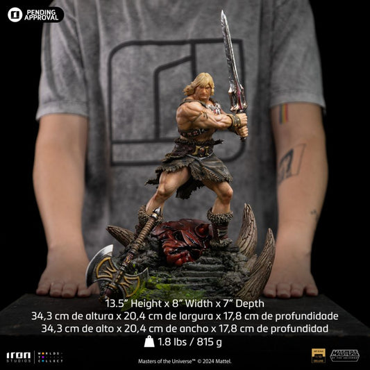 Iron Studios Masters Of The Universe He-Man Unleashed Deluxe 1:10 Art Scale Statue