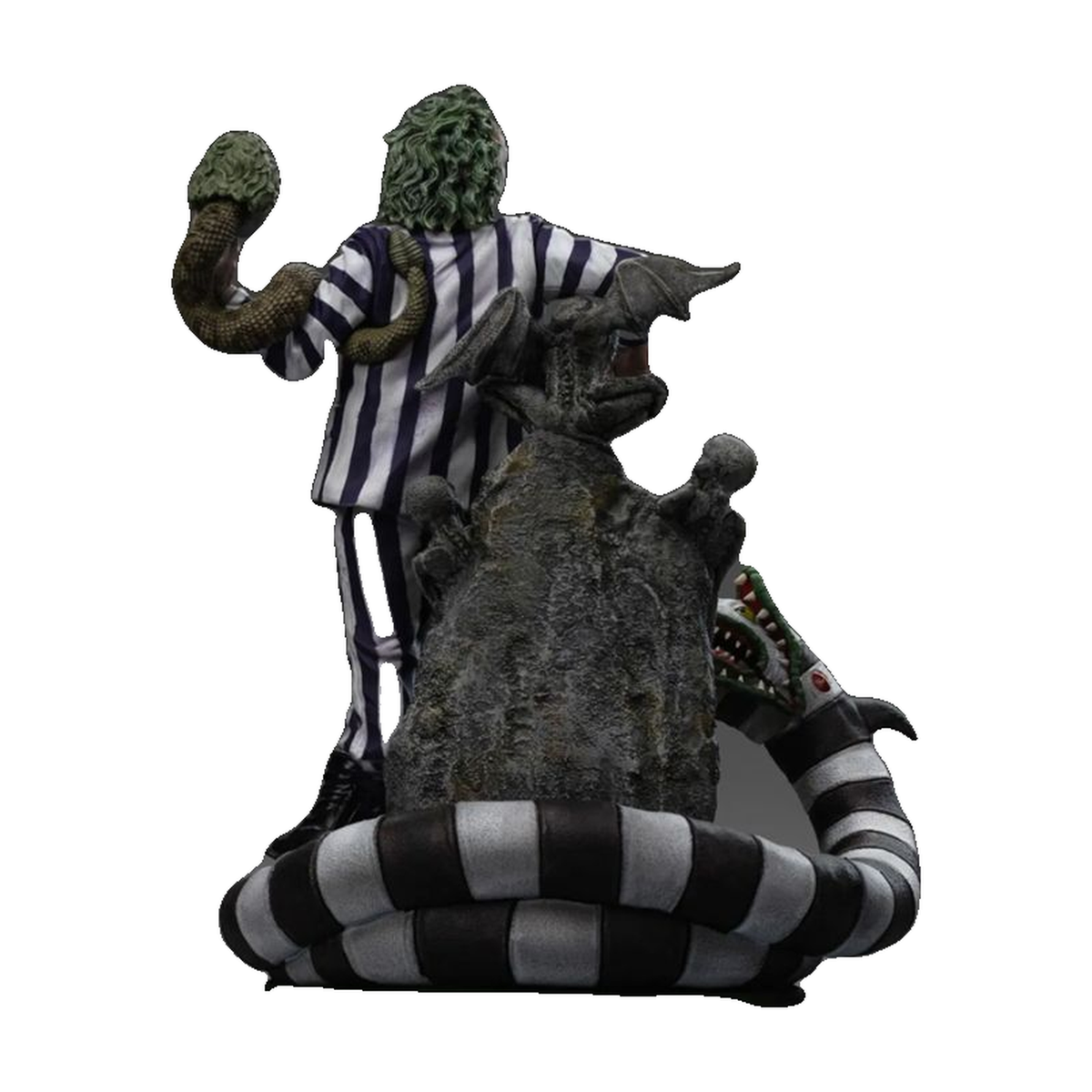 Beetlejuice - Beetlejuice Beetlejuice Art Scale 1:10 Statue - Iron Studios รขโฌโ Complete statue rear view on white