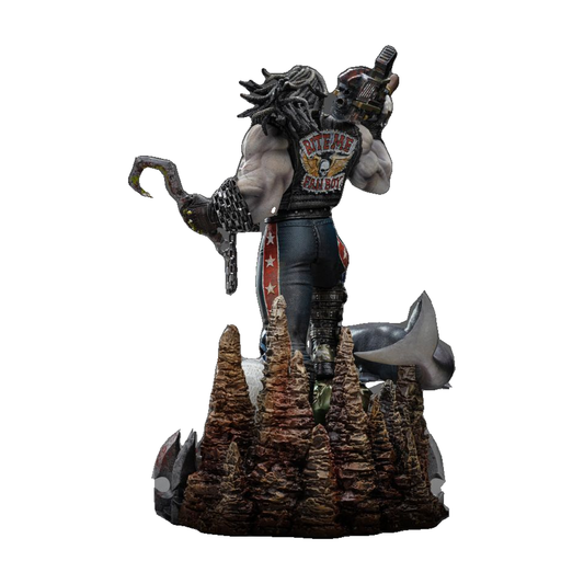 Lobo Unleashed - DC Comics Art Scale 1:10 Statue - Iron Studios — Complete statue alternate view on white