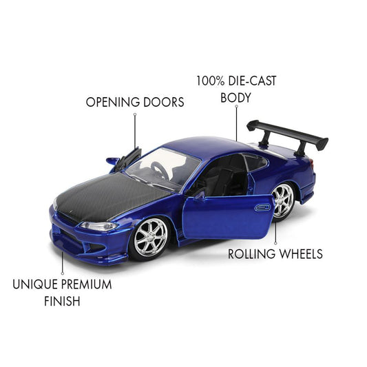 2001 Nissan Silvia (S15) Pink Slips - 1:32 Diecast (Wave 9)