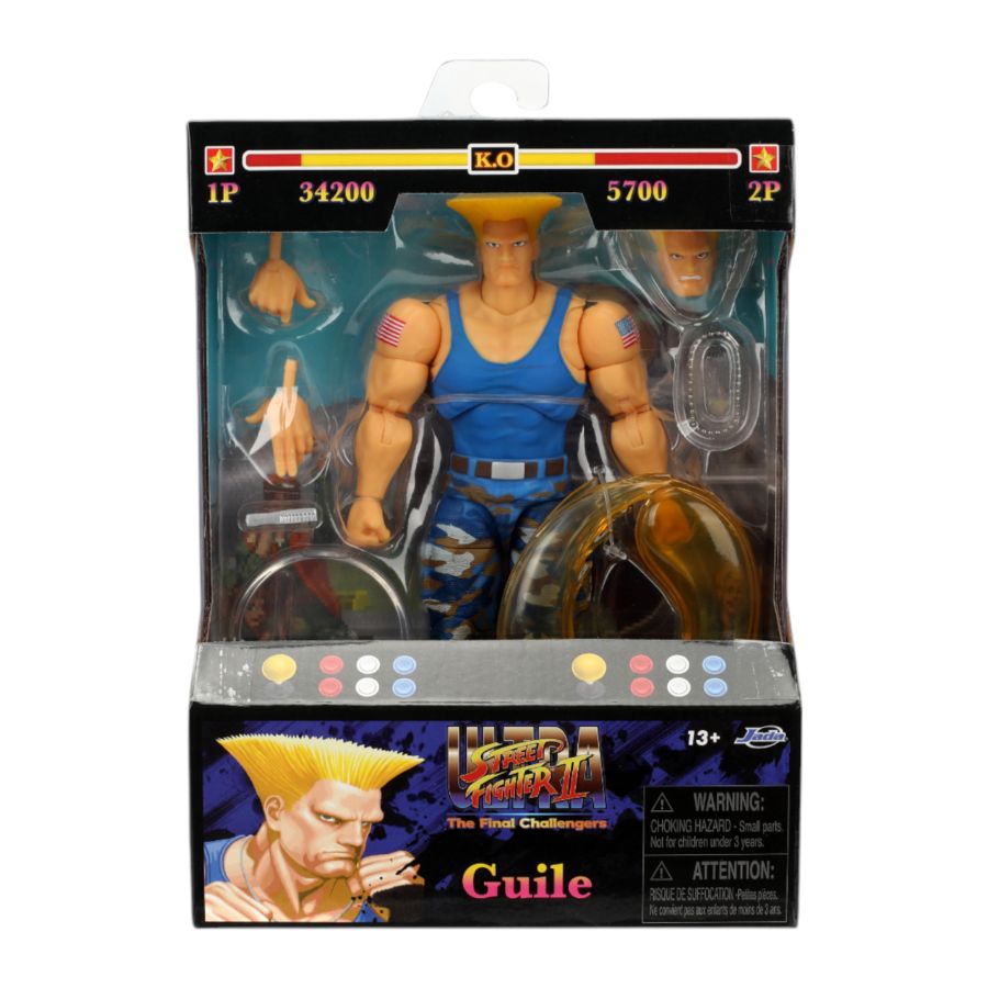 Street Fighter Ii - Guile (Player 2) 6" Figure