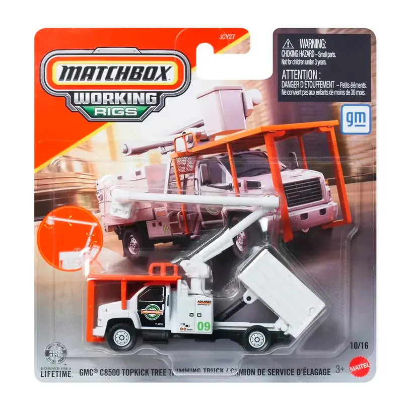 Gmc C8500 Topkick Tree Trimming Turck Matchbox Working Rigs Jcy27-979H