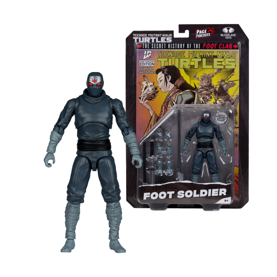 Teenage Mutant Ninja Turtles - Foot Soldier Page Punchers 5" Figure With Comic