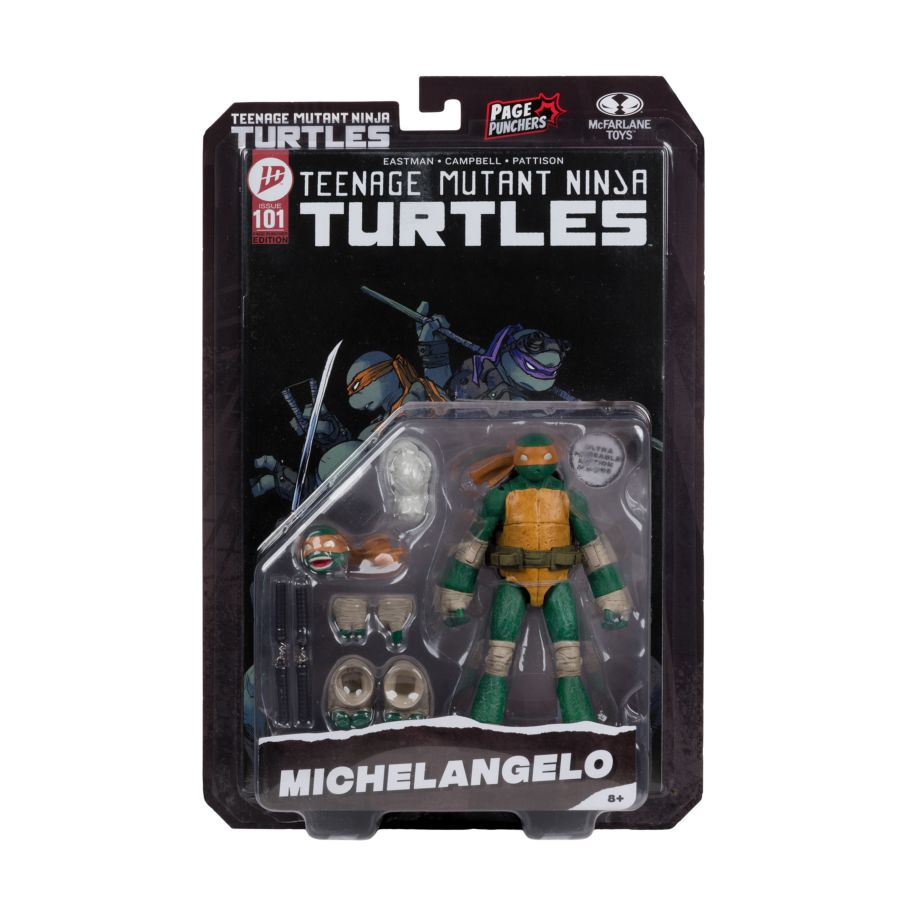 Teenage Mutant Ninja Turtles - Michelangelo Page Punchers 5" Figure With Comic