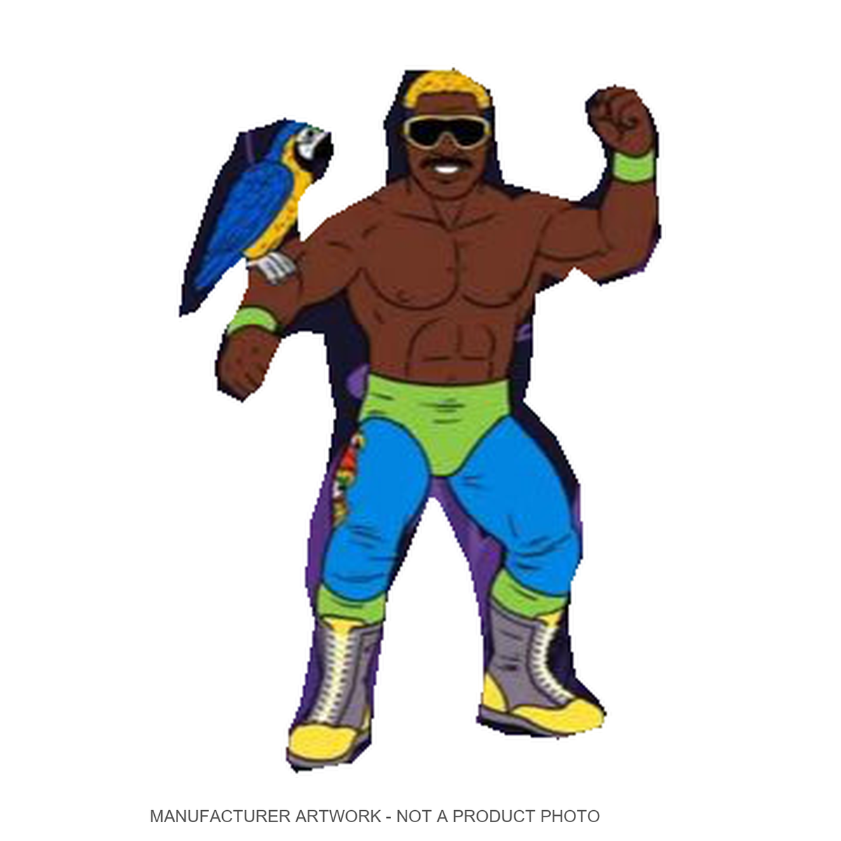 Major Big Rubber Guys Koko B. Ware 8-Inch Figure - Manufacturer concept artwork: complete Koko B. Ware front view on white