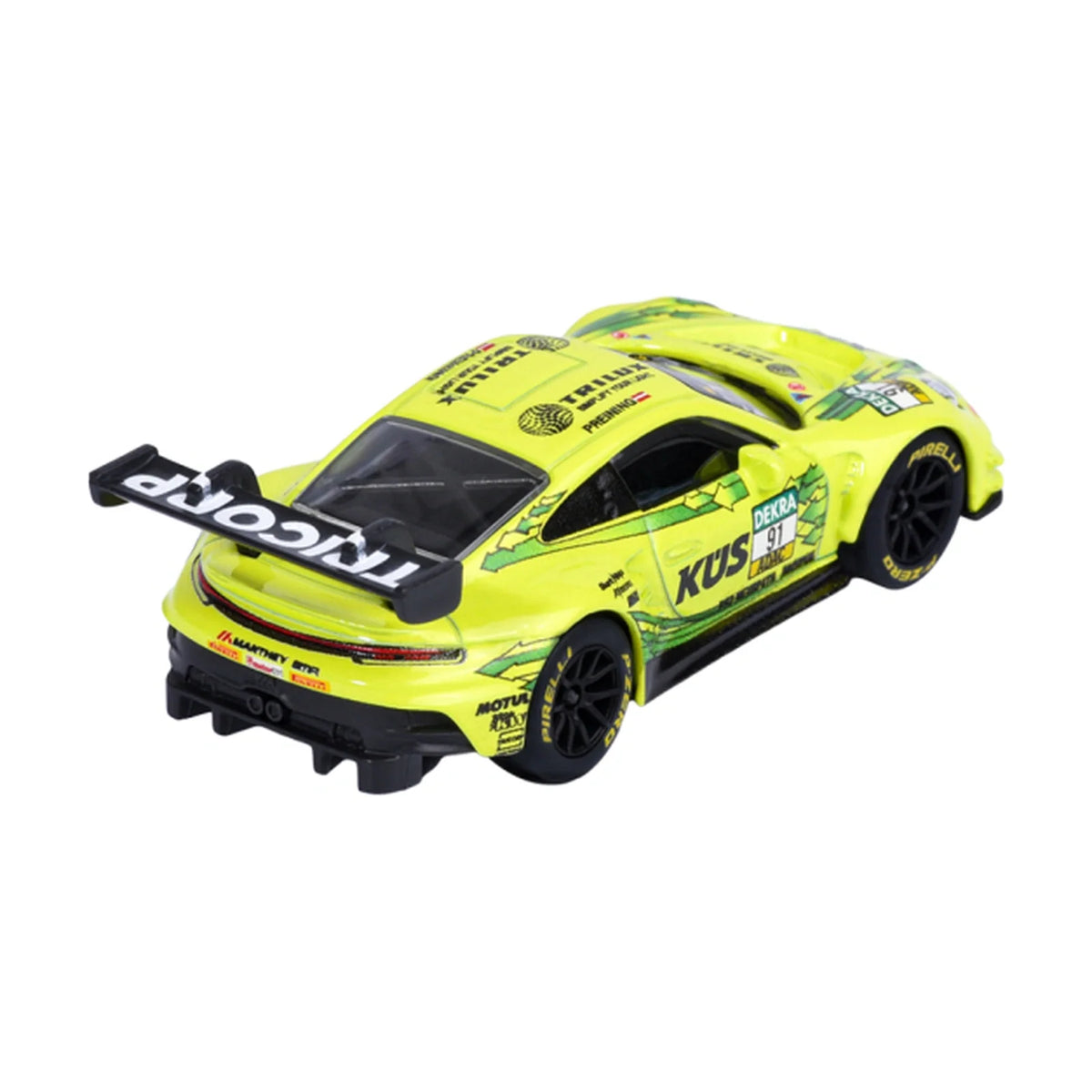 Porsche 911 GT3 R #91 Thomas Preining - Majorette DTM Deluxe - Complete unboxed model, rear view