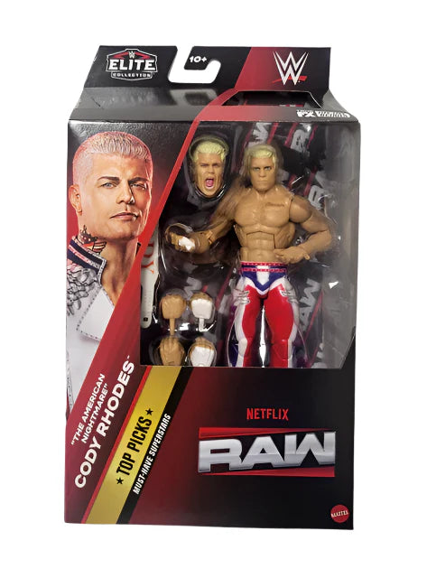 Cody Rhodes (Rwb) Netflix - Wwe Elite Top Picks 2025 (Wave 4)