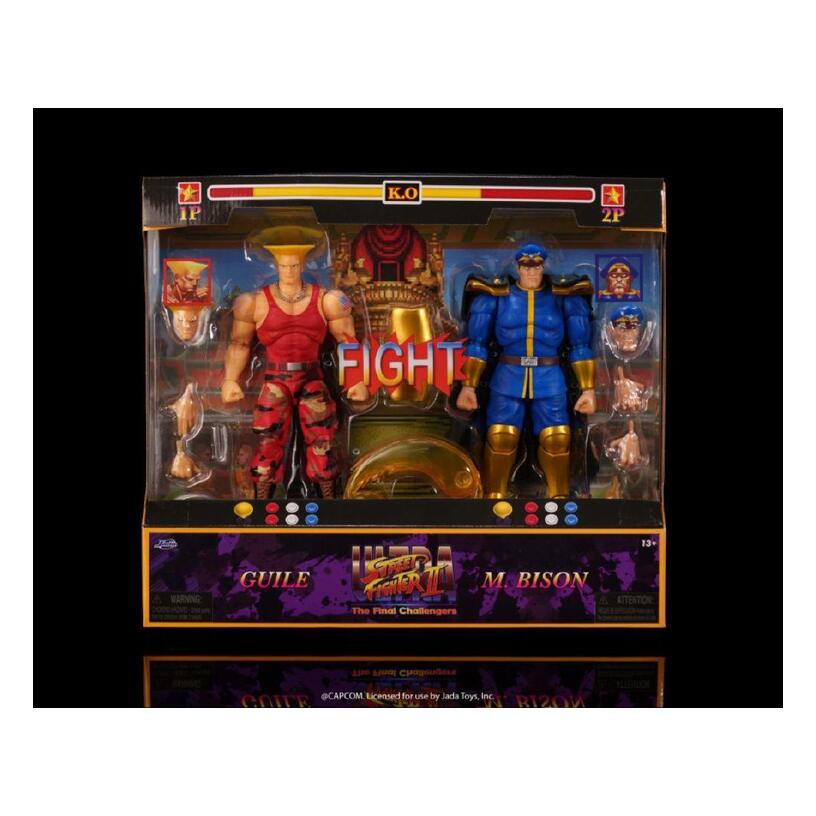 Street Fighter Ii – 1:12 Guile Vs. M. Bison Action Figure 2-Pack