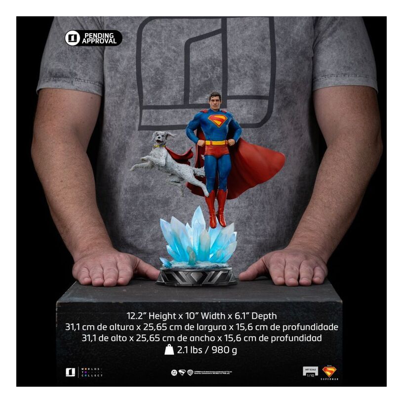 Superman (2025) – Superman & Krypto 1:10 Scale Statue