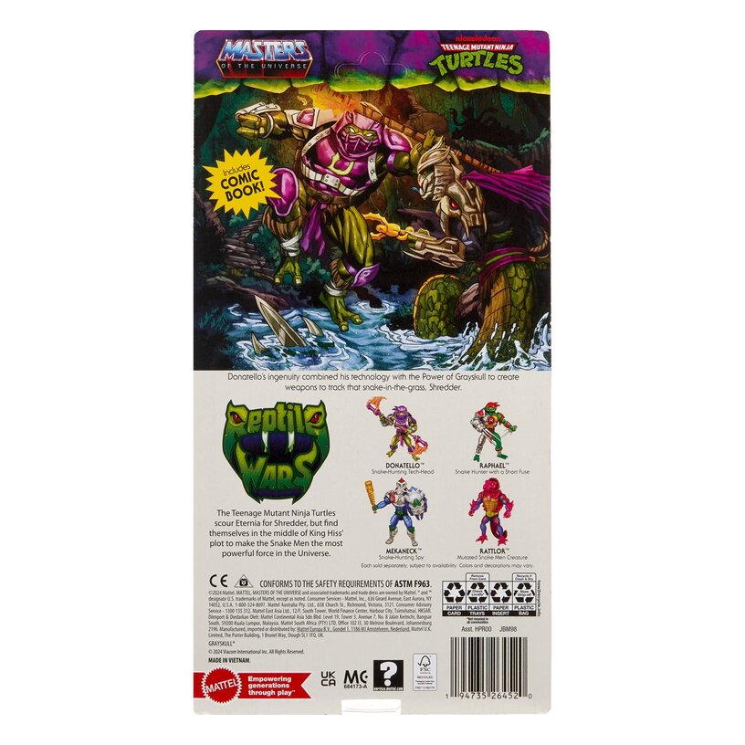 Donatello - Motu X Tmnt Origins Turtles Of Grayskull Wave 5