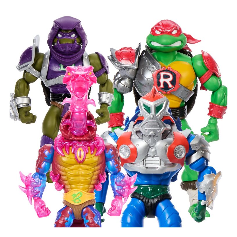 Complete Set Motu X Tmnt Origins Turtles Of Grayskull Wave 5