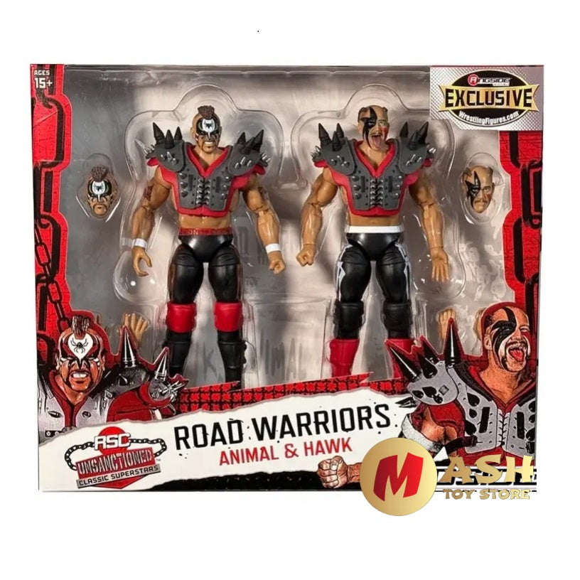 Road Warrior Animal & Hawk Variant Wwe Rsc Elite Unsanctioned Classic Superstars