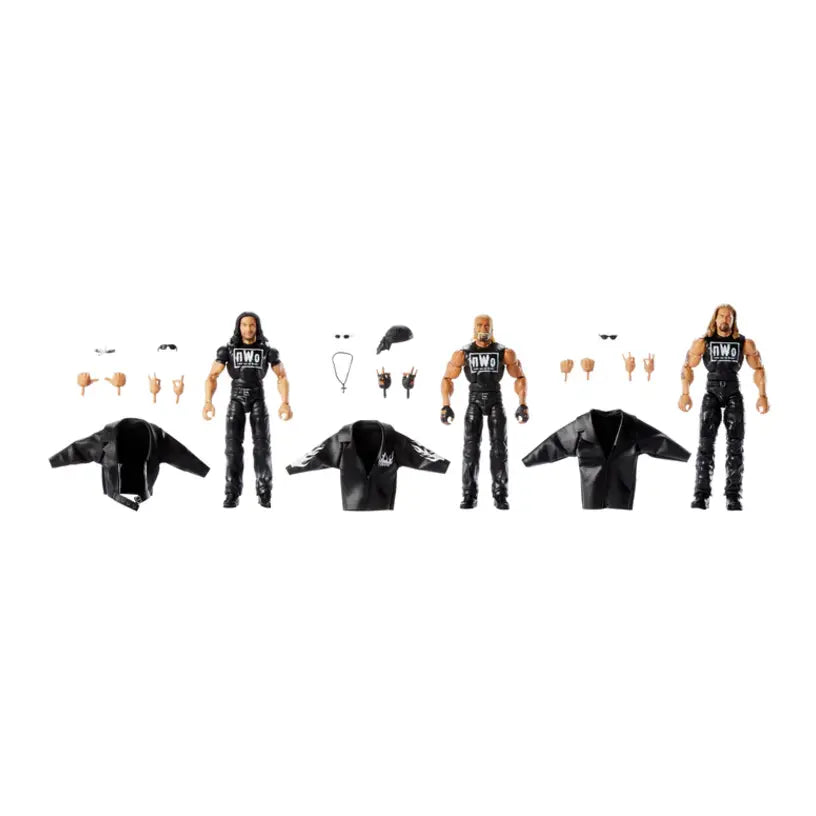 Nwo 3-Pack Scott Hall Hollywood Hulk Hogan & Kevin Nash Wwe Elite Figure