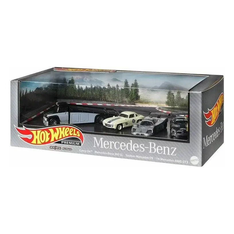 Hot Wheels Premium Mercedes Benz Garage Collector Set