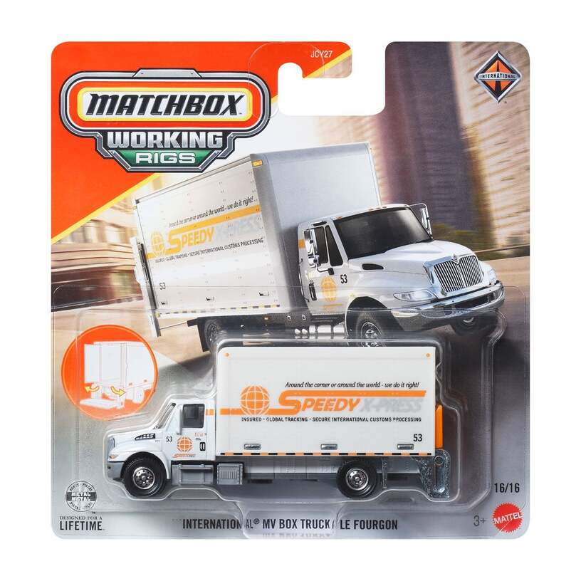 International Mv Box Truck Le Fourgon - Matchbox Real Working Rigs Jcy27-979G