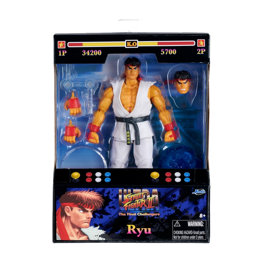 Ryu - Ultra Street Fighter II 1:12 Figure - Jada Toys - Exact packaging on white