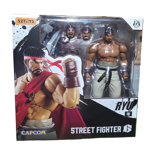 Ryu - Street Fighter 6 FigLite 1:12 Action Figure - 52TOYS - Exact packaging on white