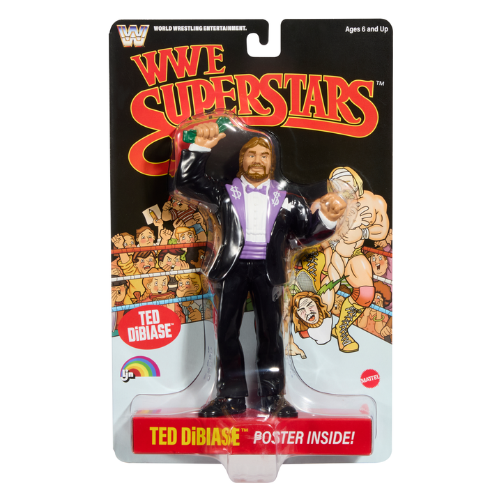 Ted Dibiase Wwe Ljn Superstars Series 4 Black Card Chase Action Figure