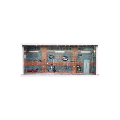 1:64 Diorama – Garage Scene Outdated Factory C (Boxed) Miniature Scene