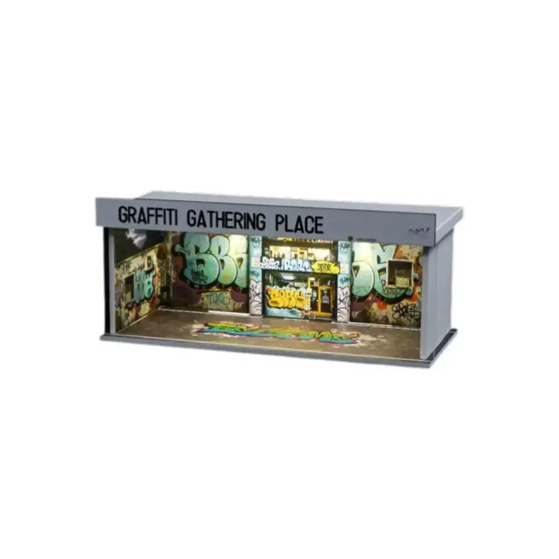 1:64 Diorama – Graffiti Gathering Place Miniature Scene