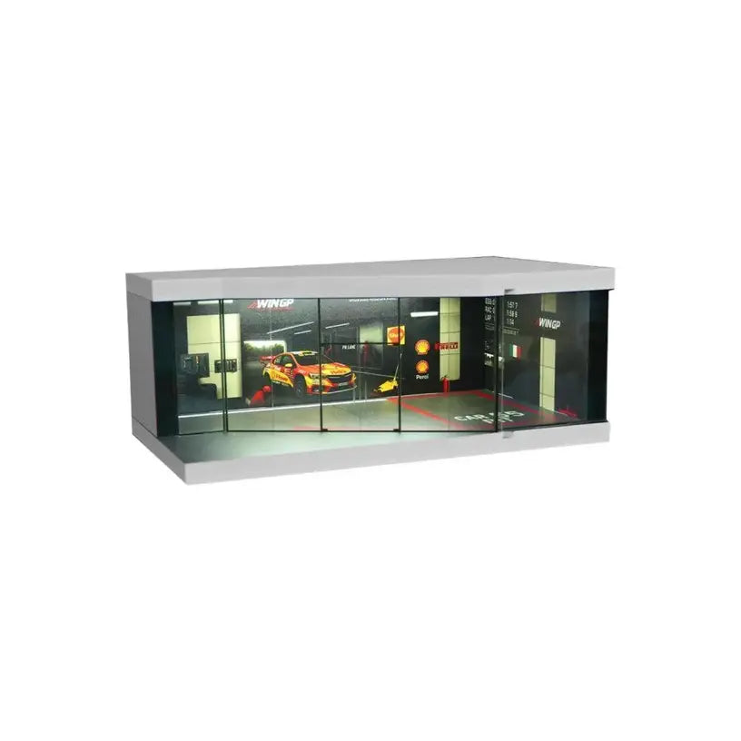 1:64 Diorama – Racing Repair Showroom Miniature Scene