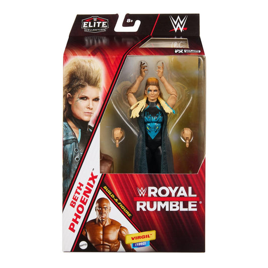 Beth Phoenix - WWE Elite Royal Rumble 2024 Action Figure BAF Virgil - exact packaging on white