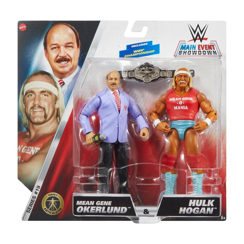 Hulk Hogan & Mean Gene Okerlund Wwe Basic Championship Showdown Series 19