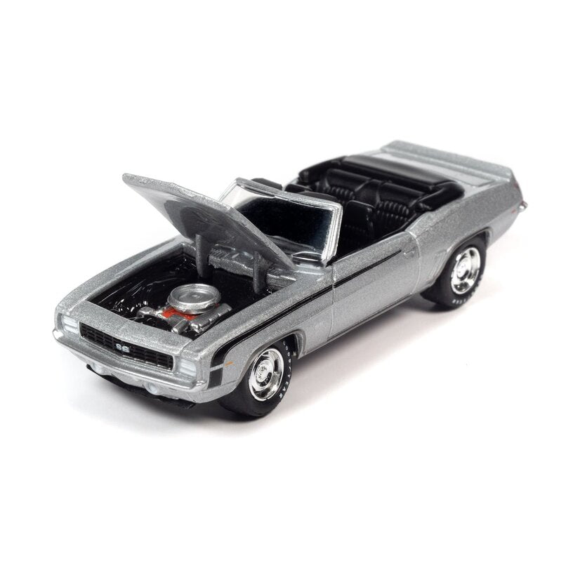 Johnny Lightning 1969 Chevrolet Camaro Rs/Ss Convertible Cortez Silver Black