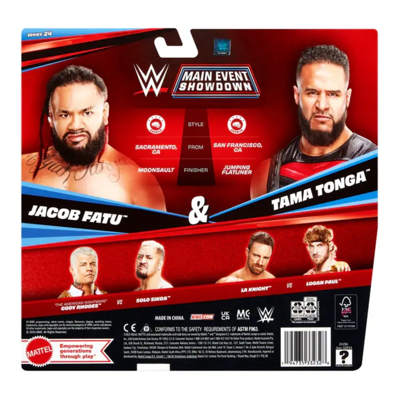 Tama Tonga Vs Jacob Fatu - Wwe Basic Championship Showdown Series 24