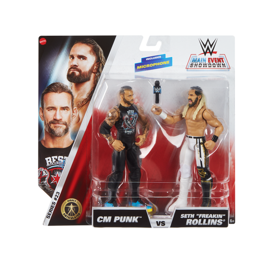 Cm Punk Vs Seth Rollins - Wwe Basic Championship Showdown Series 23