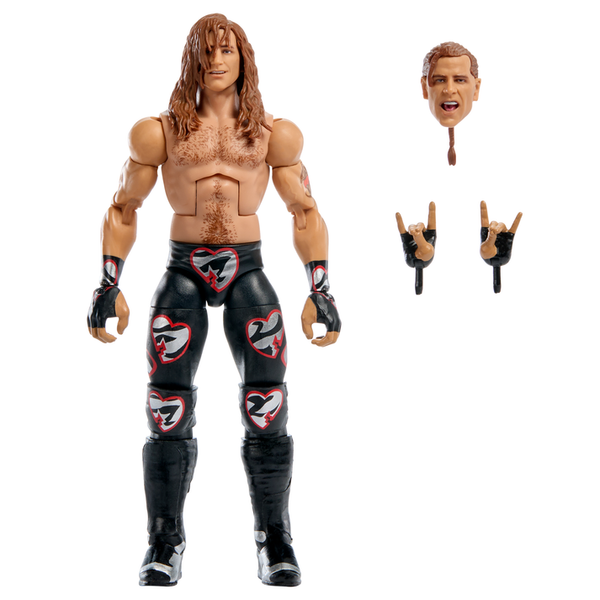 Shawn Michaels - Wwe Elite Legends Series 28 - complete product view on white