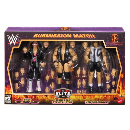 Submission Match 3 Pack - Wwe Elite Collection Wrestlemania 13
