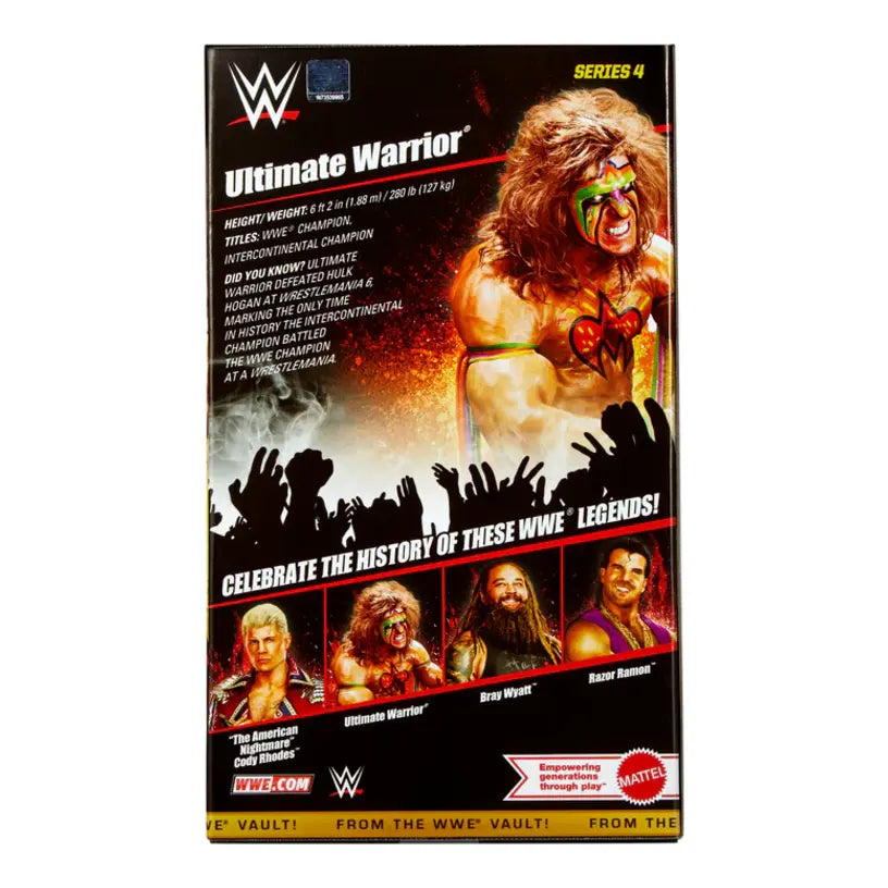 Ultimate Warrior - Wwe Elite Vault Series 4 Figure