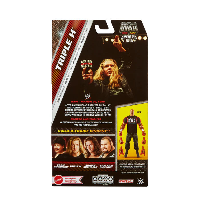 Triple H - WWE Elite Monday Night Wars Greatest Hits Series 1 Imperfect pkg