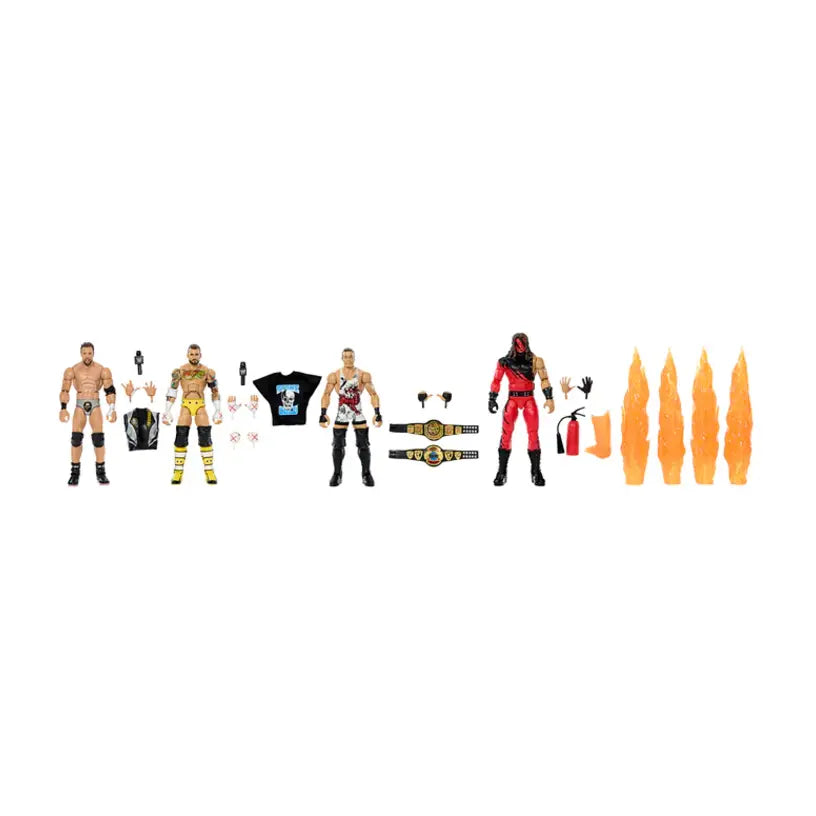 4 Pack Set - Wwe Elite Ringside Excl Defining Moments Series 2